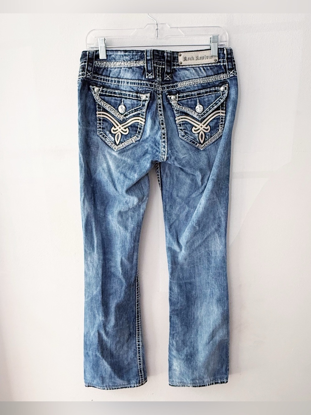 Rock Revival Women Elaina Easy Boot Denim Jeans Size 27 Casual‎ Western Country